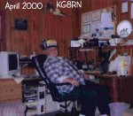 Jerry in his radio shack, 2000
