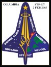 Columbia STS-107 Patch